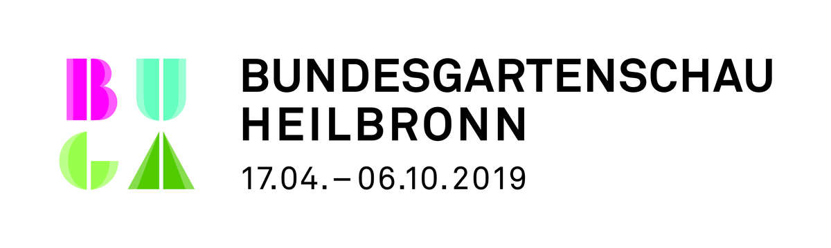 Logo Buga 2019 cmyk quer mit Datum Bundesgartenschau ausgeschrieben